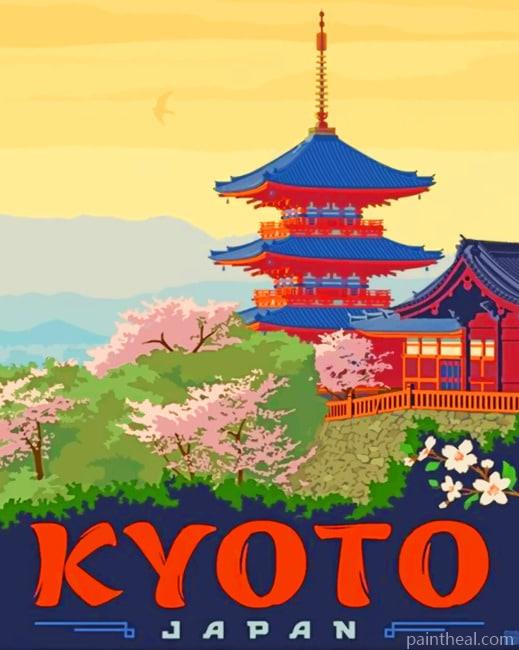 Kyoto Japan Cities Painting By Numbers Kits