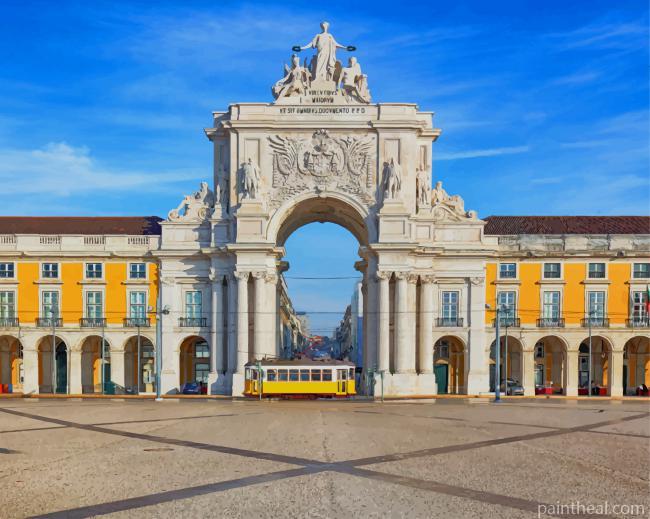 Praca Do Comercio Lisbon NEW Painting By Numbers Kits