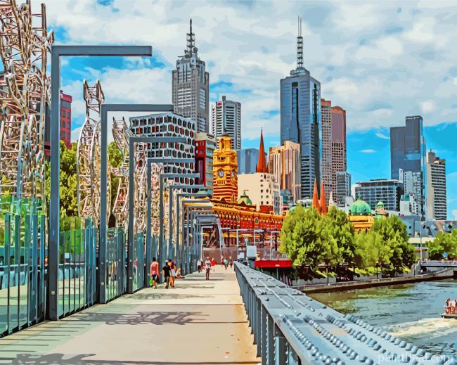 Melbourne City Painting By Numbers Kits