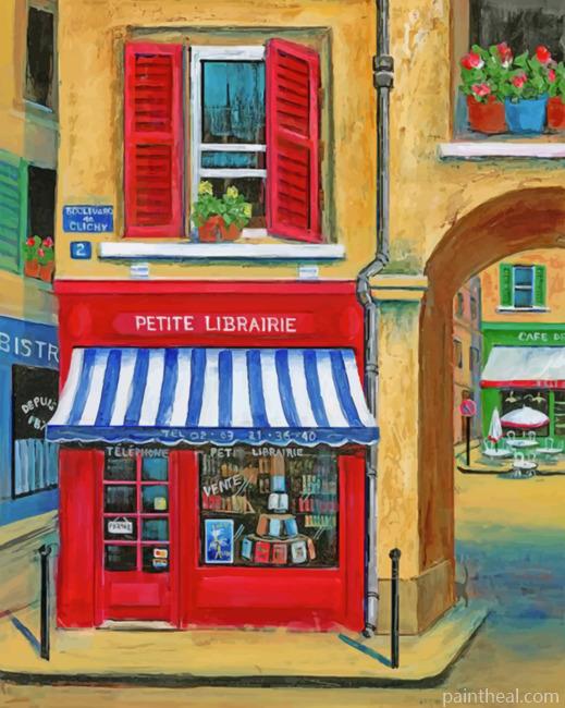 French Library Painting By Numbers Kits
