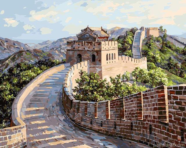 Great Wall of China Cities Painting By Numbers Kits