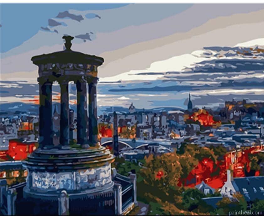 Calton Hill Edinburgh Cities Painting By Numbers Kits