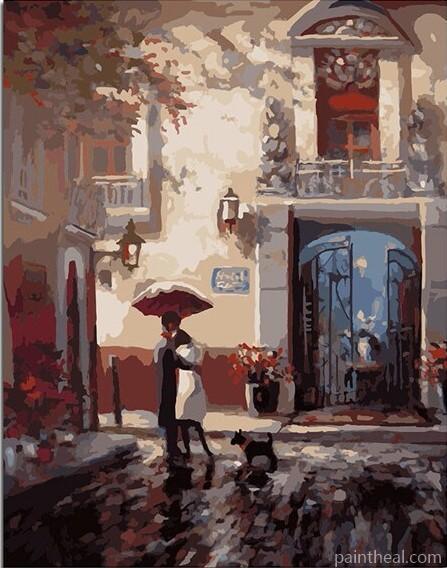 Lovers on Seville Cities Painting By Numbers Kits