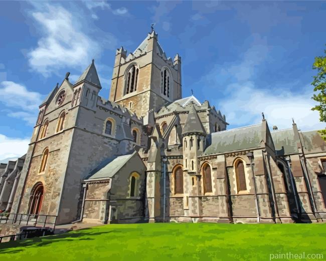 Christ Church Catherdal Dublin Painting By Numbers Kits