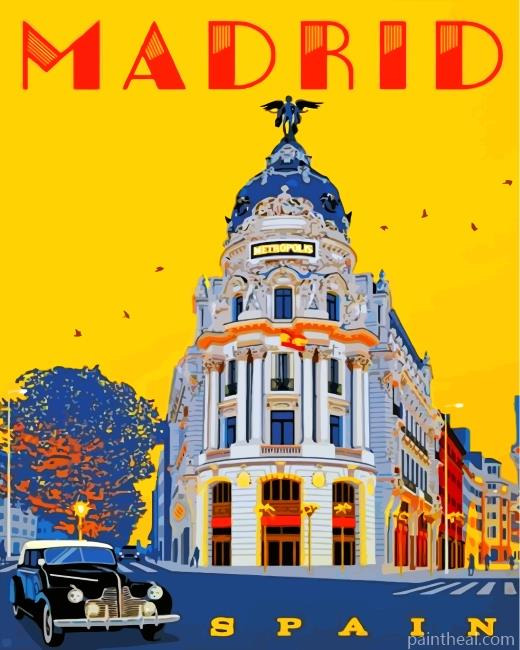 Spain Madrid Painting By Numbers Kits