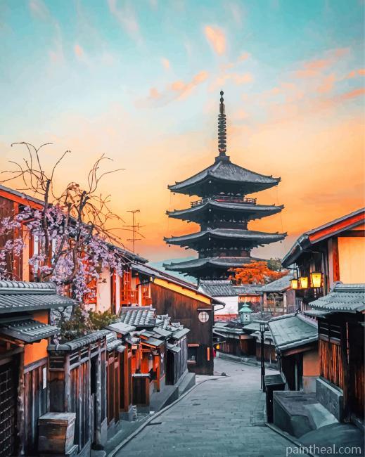 Yasaka Pagoda Painting By Numbers Kits