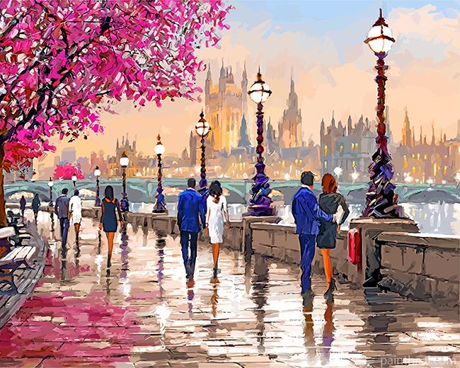 Rainy Spring Day Painting By Numbers Kits