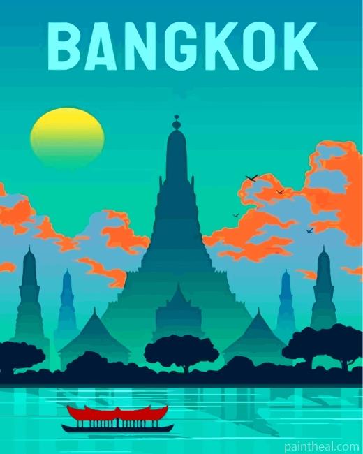Bangkok Thailand Painting By Numbers Kits