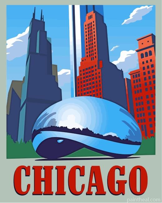 Chicago USA Painting By Numbers Kits