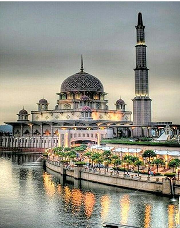 Mosque of Kuala Lumpur Cities Painting By Numbers Kits