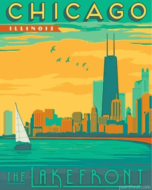 Chicago Painting By Numbers Kits