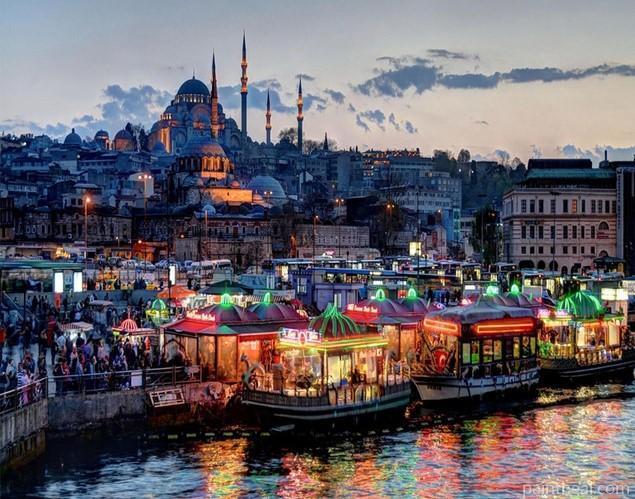 Istanbul Night Tour Cities Painting By Numbers Kits