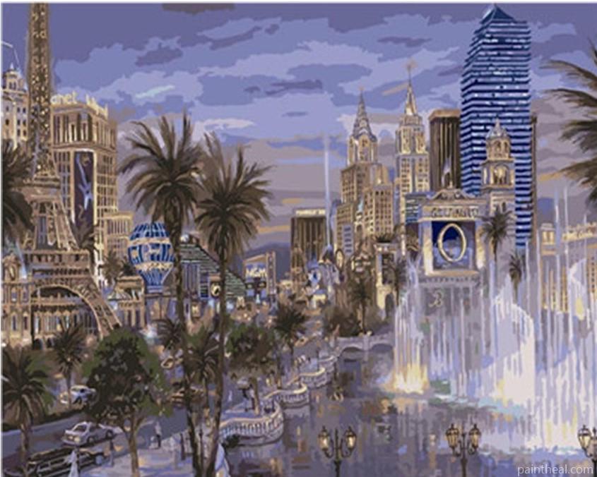 Las Vegas Cities Painting By Numbers Kits