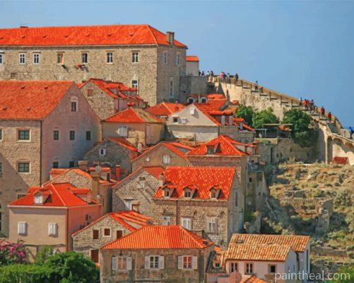 Dubrovnik Buildings Painting By Numbers Kits