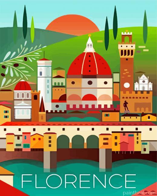 Florence Italy Painting By Numbers Kits