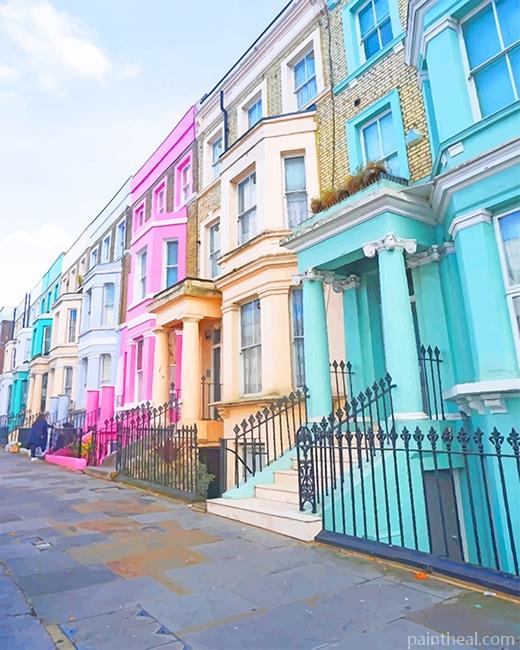 London Colorful Street NEW Painting By Numbers Kits