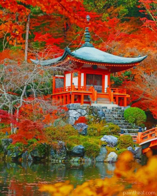 Daigo Ji Temple Kyoto NEW Painting By Numbers Kits