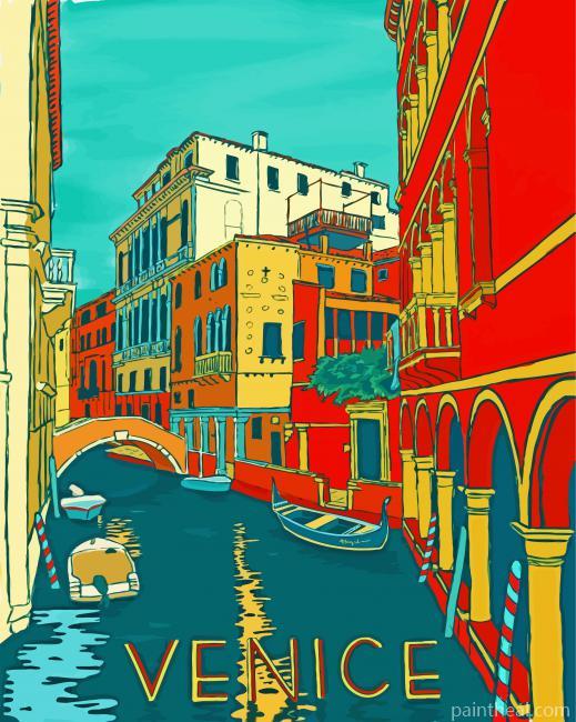 Venice Italy Poster Painting By Numbers Kits