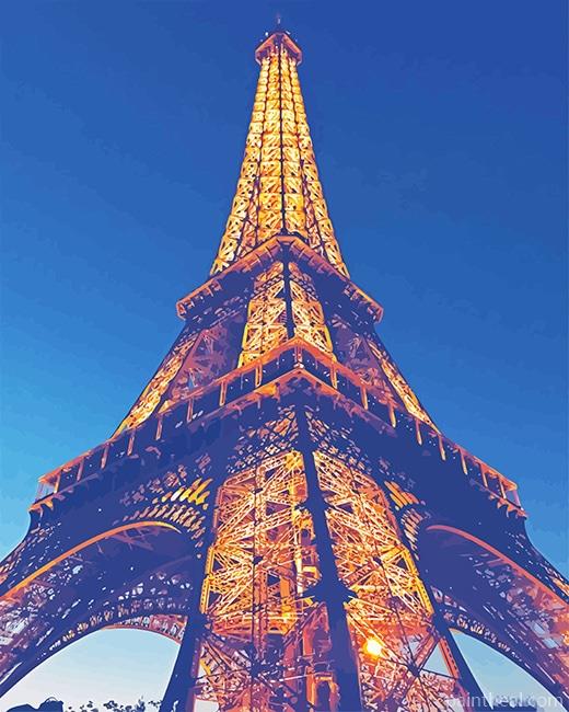 Eiffel Tower Paris France Painting By Numbers Kits