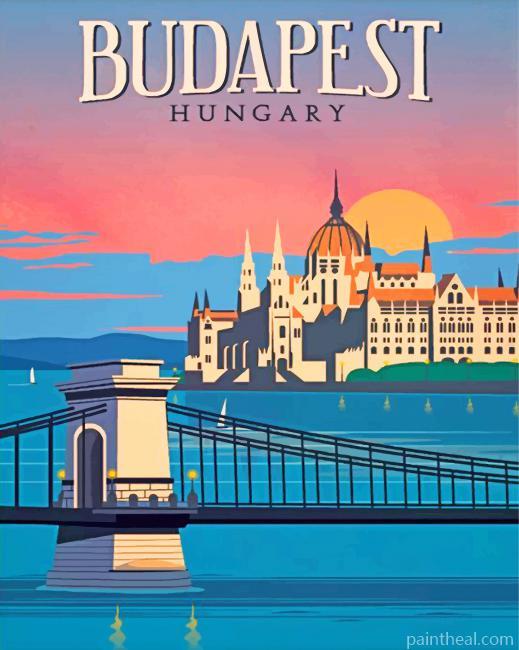 Budapest Hungary Painting By Numbers Kits