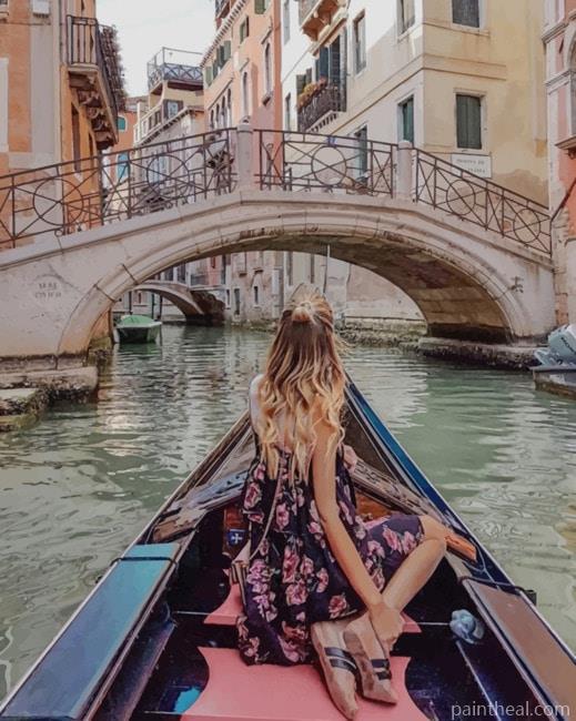 Girl In Venice Italy NEW Painting By Numbers Kits