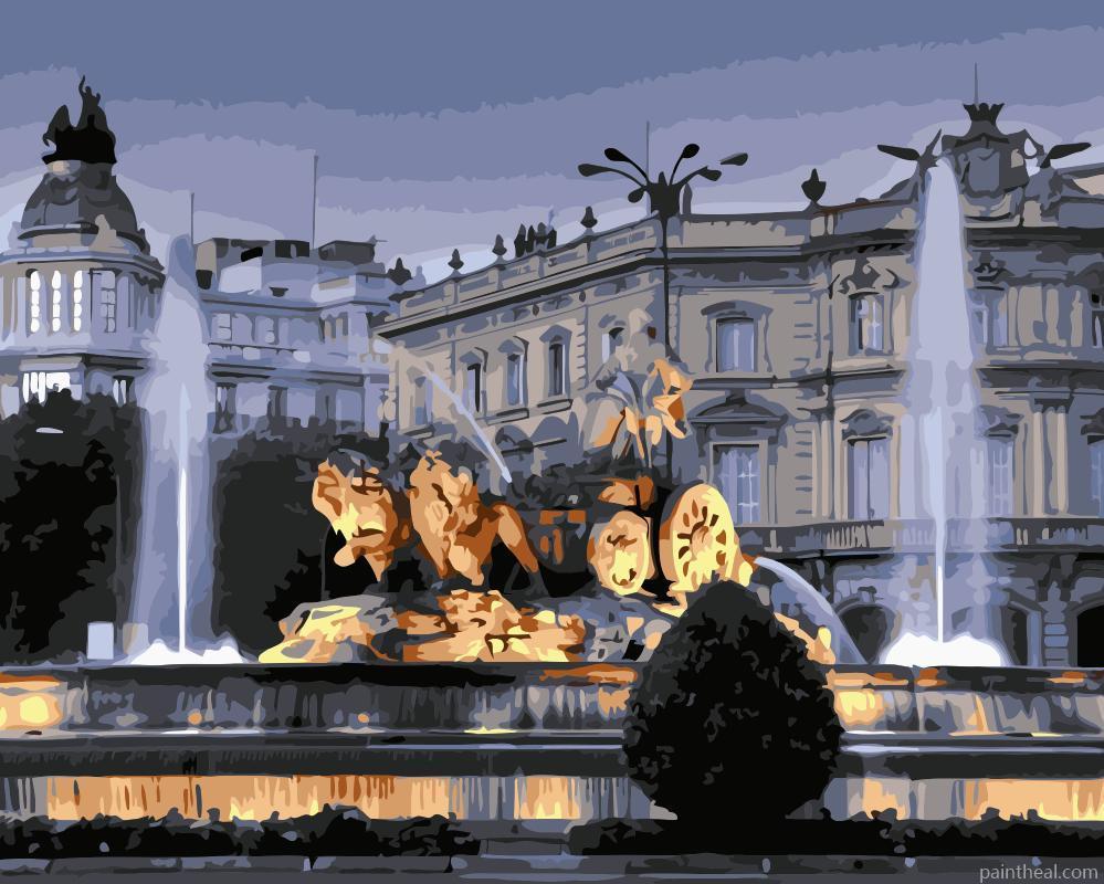 Sightseeing Madrid Cities Painting By Numbers Kits