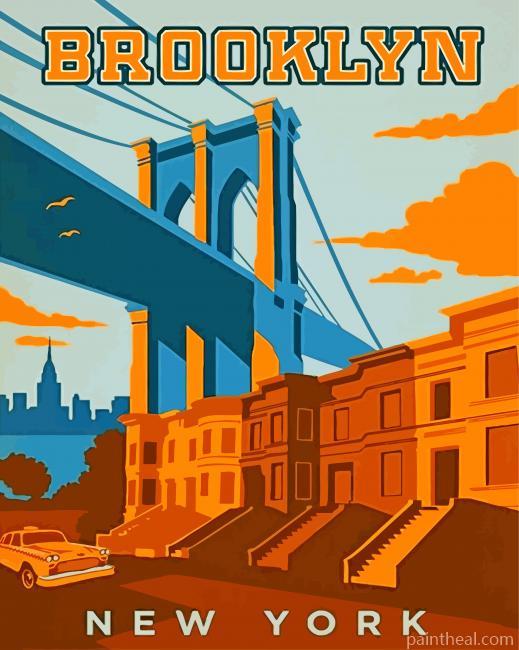 Brooklyn New York Painting By Numbers Kits