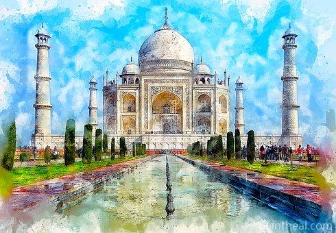 The Taj Mahal Cities Painting By Numbers Kits
