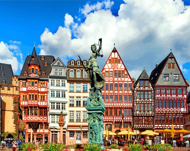 Frankfurt Germany Europe Painting By Numbers Kits