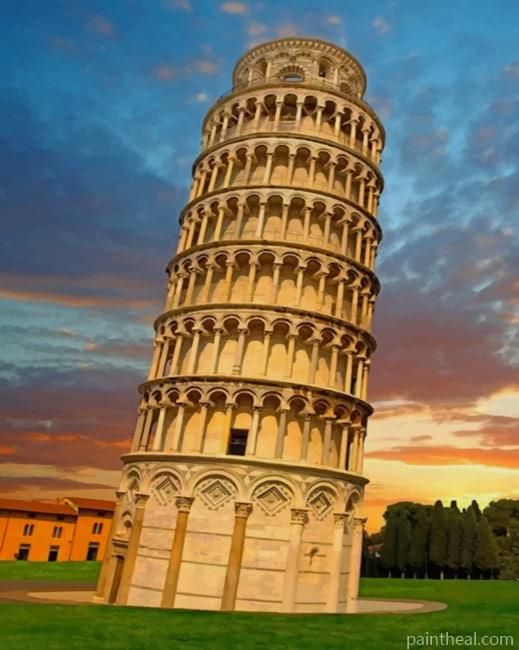 Leaning Tower Of Pisa Italy NEW Painting By Numbers Kits