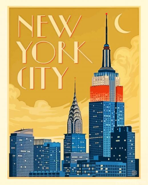New York City Painting By Numbers Kits