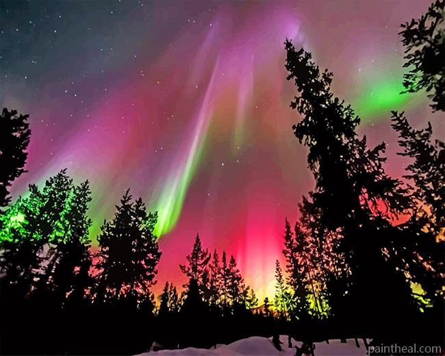 Aurora Finland NEW Painting By Numbers Kits