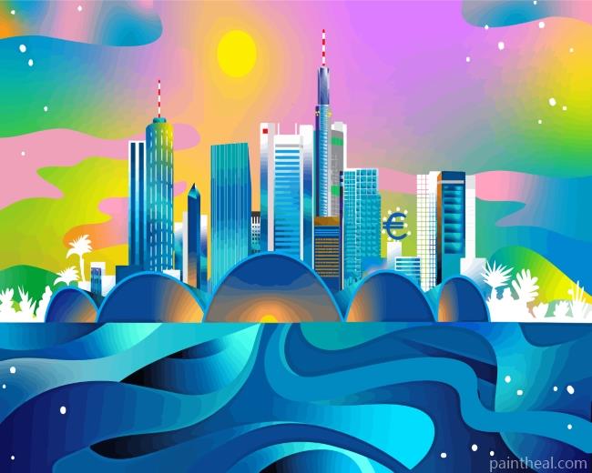 Frankfurt Germany Art Painting By Numbers Kits