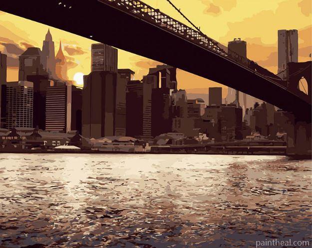 New York City Brooklyn Cities Painting By Numbers Kits