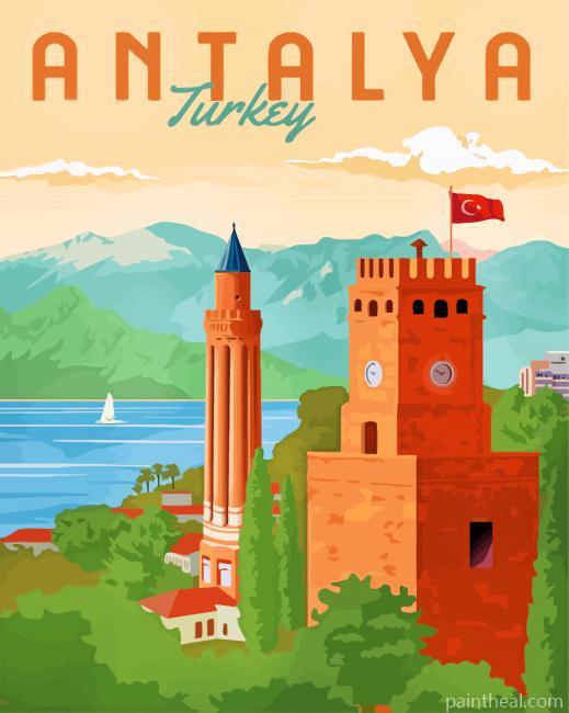 Antalya Turkey Painting By Numbers Kits