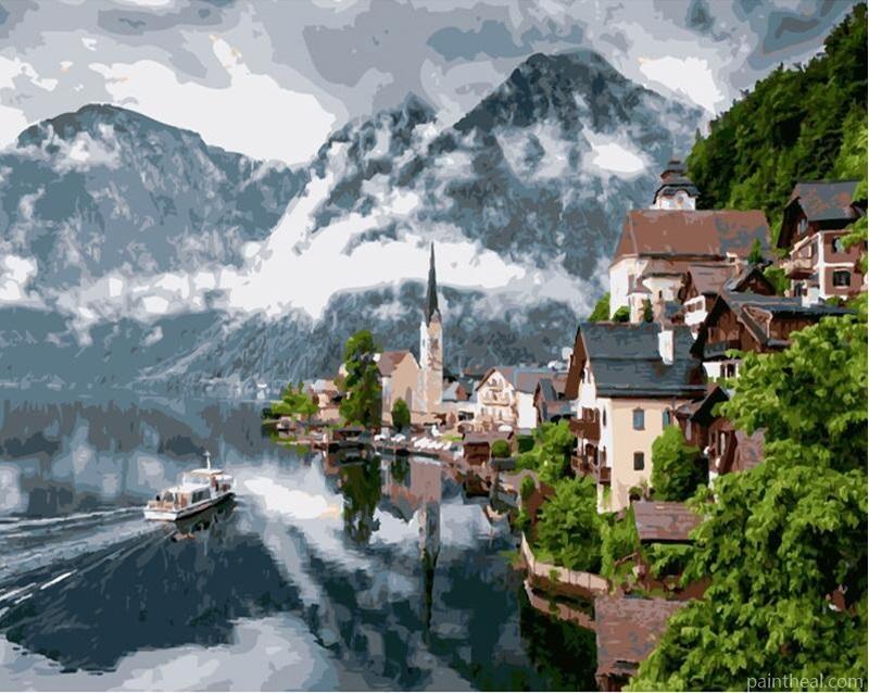 Hallstatt Austria Cities Painting By Numbers Kits