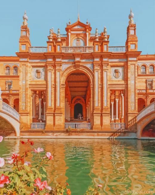 Plaza De Espana Seville NEW Painting By Numbers Kits