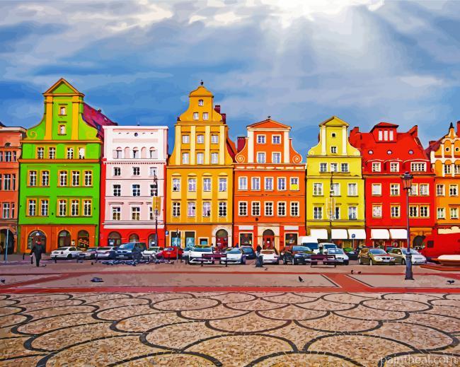 Salt Market Square Painting By Numbers Kits