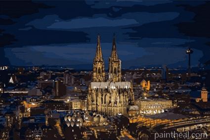Cologne Cathedral Cities Painting By Numbers Kits