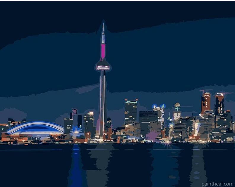 Toronto Skyline Cities Painting By Numbers Kits