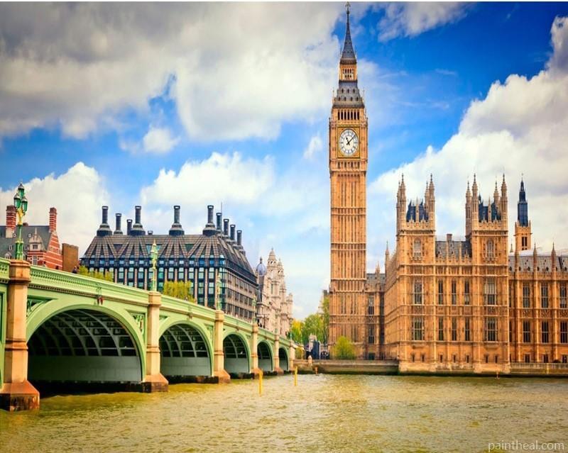 London River Cities Painting By Numbers Kits