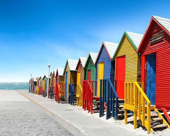 Colorful Cape Town Beach Cities Painting By Numbers Kits