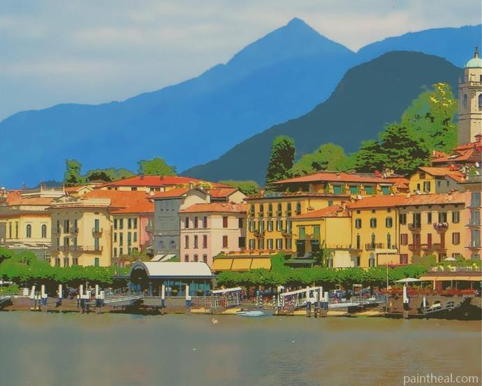 Lake Como Cities Painting By Numbers Kits