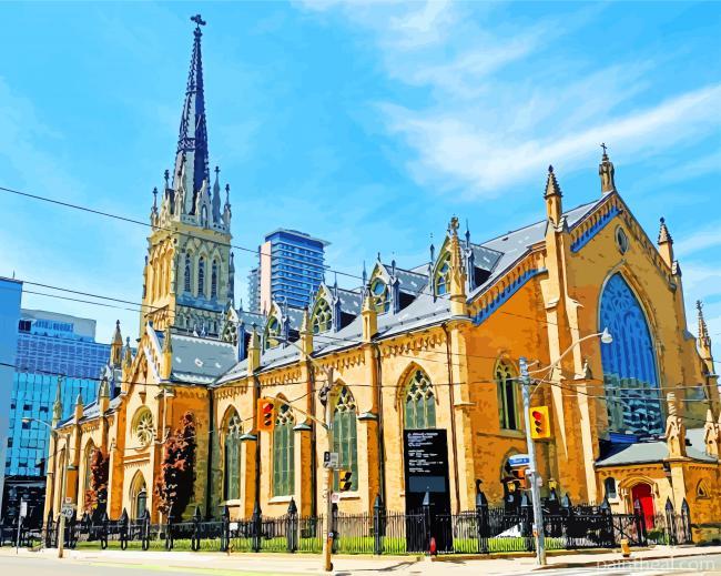 St Michael’s Cathedral Basilica Toronto Painting By Numbers Kits
