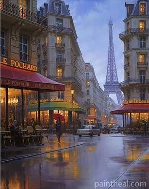 Paris Street Cities Painting By Numbers Kits