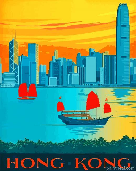 Victoria Harbor Hong kong Painting By Numbers Kits