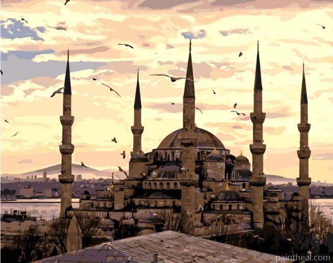 Ottoman architecture in Istanbul Cities Painting By Numbers Kits