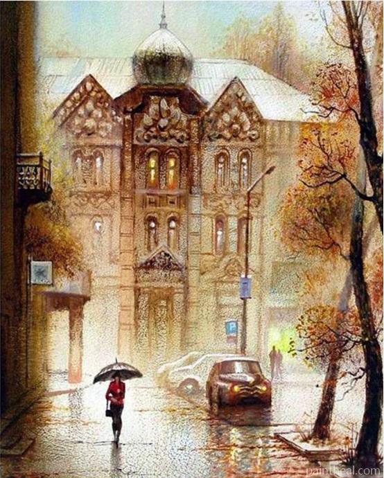 Moscow Street Cities Painting By Numbers Kits