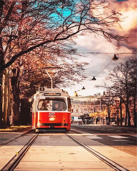 City Tram NEW Painting By Numbers Kits