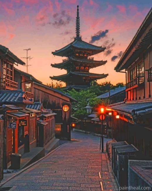 Japan Asia Painting By Numbers Kits